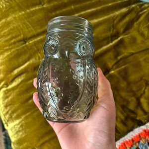 Vintage-Style Glass Owl Jar